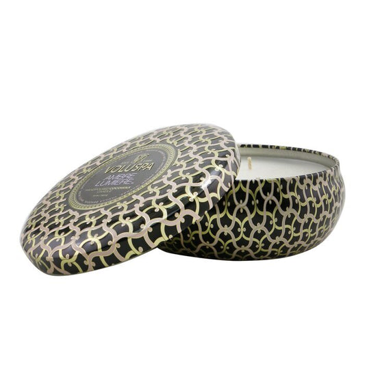 Voluspa Dekorative Kerze in Dose mit 3 Dochten – Ambre Lumiere, 340 g