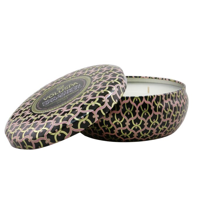 Voluspa Dekorative Kerze in Dose mit 3 Dochten – Pink Citron Grapefruit, 340 g