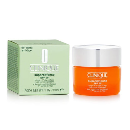 Clinique Superdefense SPF 25 Müdigkeit + erste Alterserscheinungen Multi-Korrekturcreme – Sehr trockene bis trockene Mischhaut, 30 ml