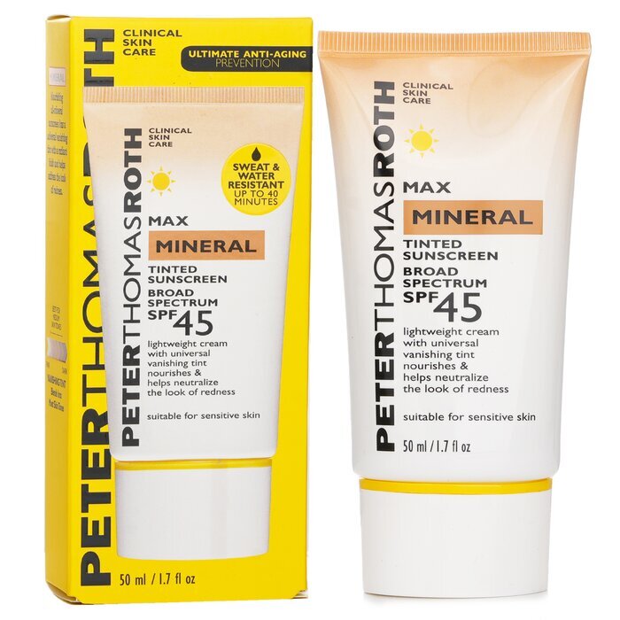 Peter Thomas Roth Max Mineral Tinted Suncreen Broad Spectrum SPF 45 50ml