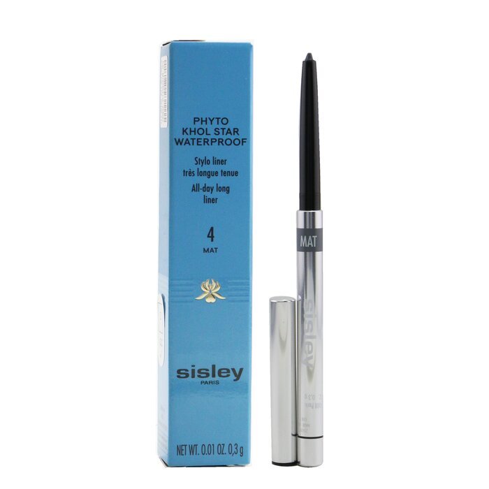 Sisley Phyto Khol Star wasserfester Stylo Liner – Nr. 4 Matte Graphite, 0,3 g/0,01 oz