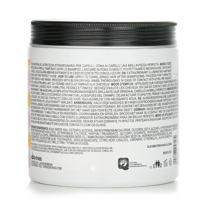 Davines The Spotlight Circle Shine Boosting Hair Mask (Salon Size) 750ml