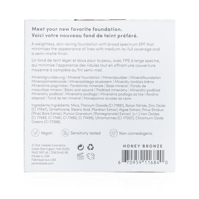 Jane Iredale PurePressed Base Mineral Foundation Nachfüllpackung LSF 20 - Honey Bronze 9,9 g/0,35 oz