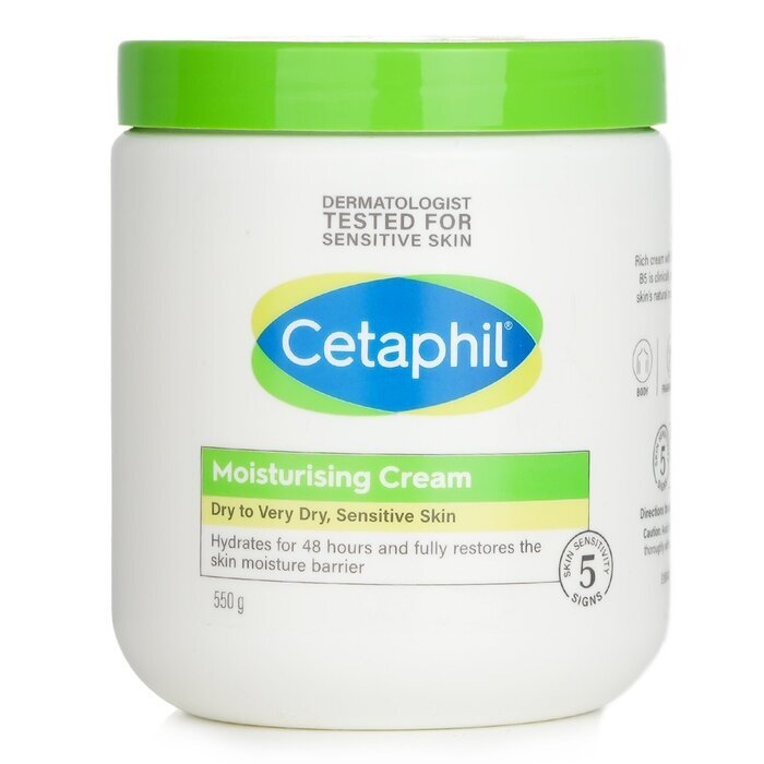 Cetaphil Feuchtigkeitscreme 48H – Für trockene bis sehr trockene, empfindliche Haut, 550 g