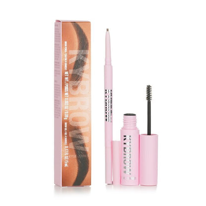 Kylie By Kylie Jenner KyBrow Kit: Augenbrauengel 5 ml + Augenbrauenstift 0,09 g – Nr. 003 Cool Brown, 2-tlg.