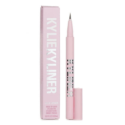 Kylie By Kylie Jenner Kyliner Flüssiger Eyeliner-Stift mit Pinselspitze – Nr. 001 Schwarz, 0,3 ml/0,01 oz