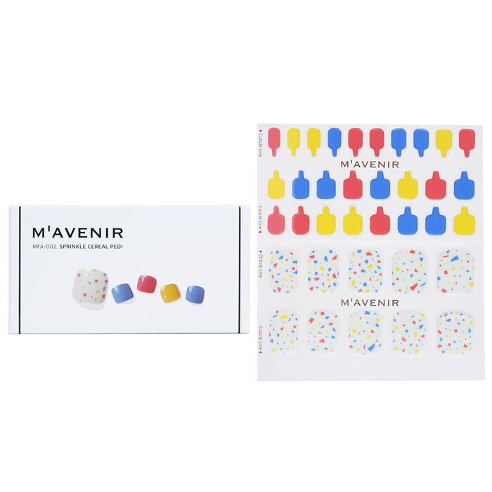 Mavenir Nagelaufkleber (gemustert) – # Mint Cream Dot Pedi, 36 Stück