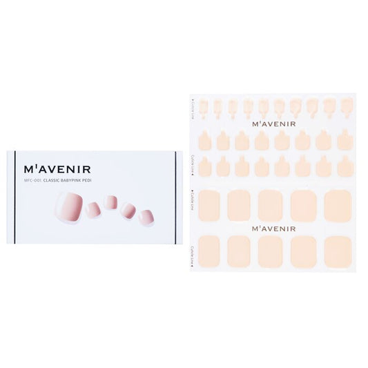 Mavenir Nail Sticker (Roze) - # Classic Babypink Pedi 36 stuks