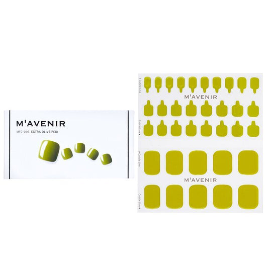 Mavenir Nagelaufkleber (Grün) – # Extra Olive Pedi 36 Stück