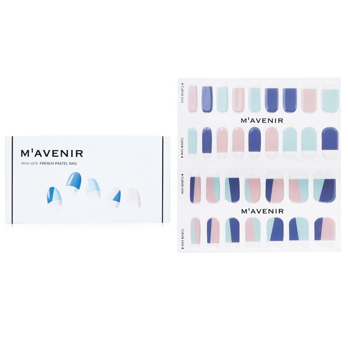 Mavenir Nagelsticker (geassorteerde kleuren) - # French Pastel Nail 32 stuks