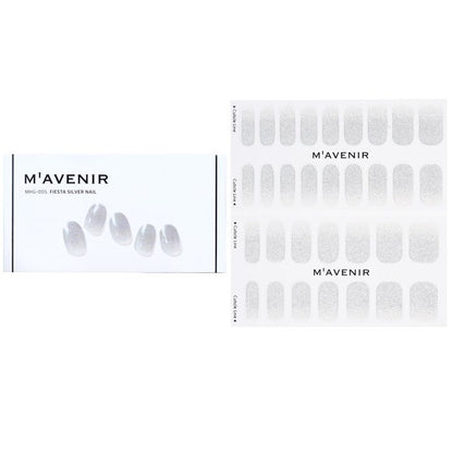 Mavenir Nagelsticker (Grijs) - # Fiesta Zilveren Nagel 32 stuks