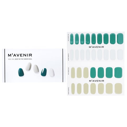 Mavenir Nagelsticker (geassorteerde kleuren) - # Deep In The Green Nail 32 stuks