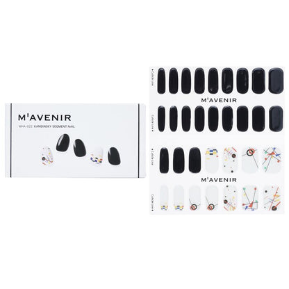 Mavenir Nail Sticker (Zwart) - # Kandinsky Segment Nail 32 stuks