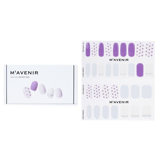 Mavenir Nagelaufkleber (gemustert) – # Iris Dot Nail 32 Stück