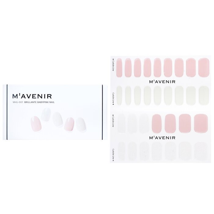 Mavenir Nagelaufkleber (Pink) – # Brillante Babypink Nail 32 Stück