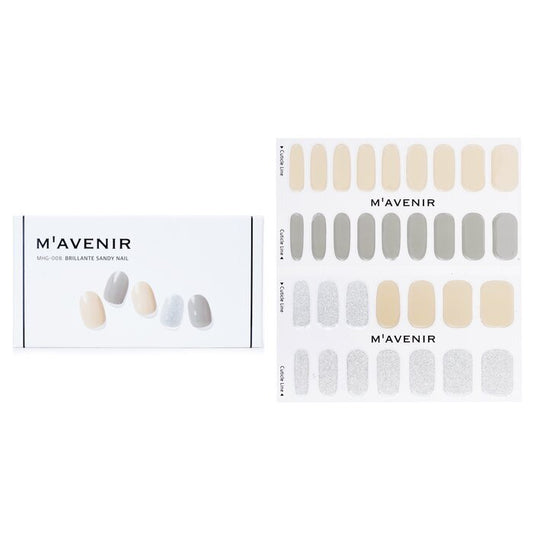 Mavenir Nagelsticker (geassorteerde kleuren) - # Brillante Sandy Nail 32 stuks