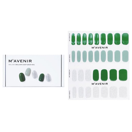 Mavenir Nagelaufkleber (Grün) – # Brillante Deep Green Nail 32 Stück