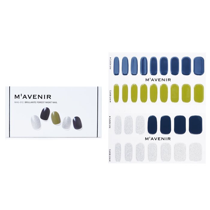 Mavenir Nagelaufkleber (Blau) – # Brillante Forest Night Nail, 32 Stück