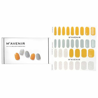 Mavenir Nail Sticker (Geel) - # Brillante Pumpkin Nail 32 stuks