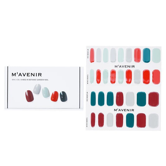 Mavenir Nagelaufkleber (verschiedene Farben) – # X-Mas In Botanic Garden Nail 32 Stück