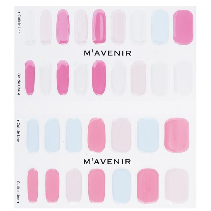 Mavenir Nagelsticker (geassorteerde kleuren) - # Flower Road Nail 32 stuks