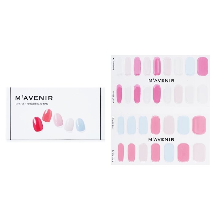 Mavenir Nagelsticker (geassorteerde kleuren) - # Flower Road Nail 32 stuks