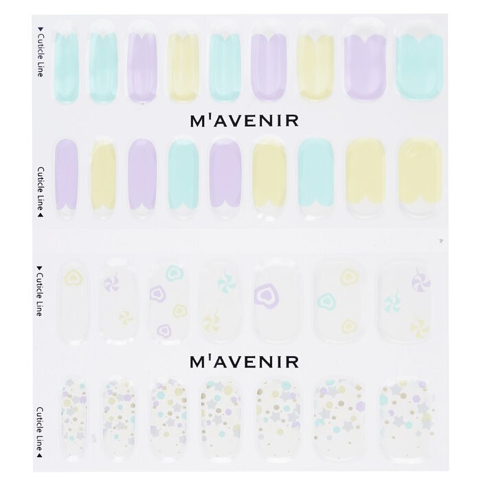 Mavenir Nagelsticker (geassorteerde kleuren) - # Candy Pop Nail 32 stuks