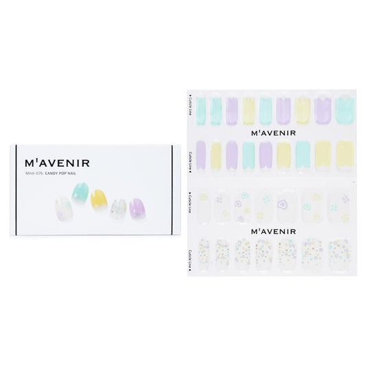 Mavenir Nagelsticker (geassorteerde kleuren) - # Candy Pop Nail 32 stuks