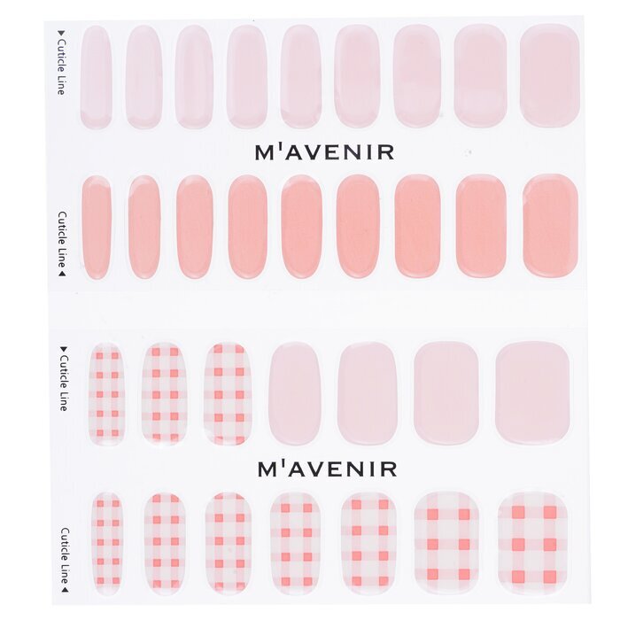 Mavenir Nagelaufkleber (Pink) – # Picnic Day Nail 32 Stück