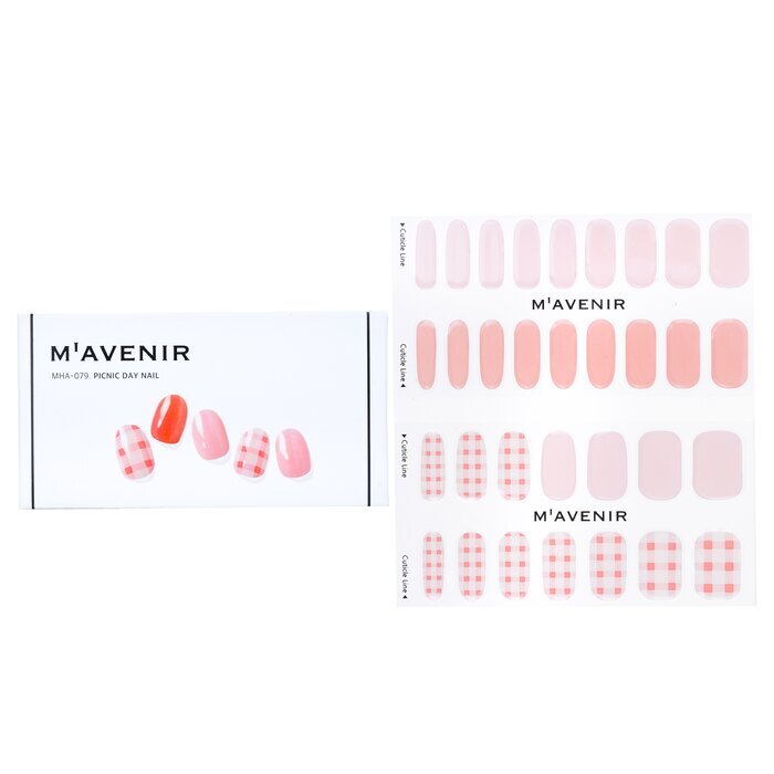 Mavenir Nagelaufkleber (Pink) – # Picnic Day Nail 32 Stück