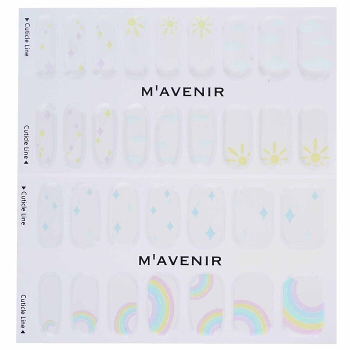 Mavenir Nagelsticker (Wit) - # Happy Sunny Day Nagel 32 stuks