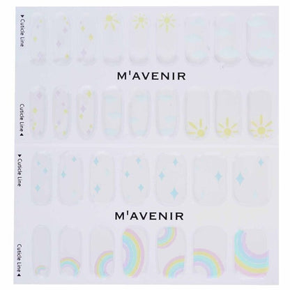 Mavenir Nagelsticker (Wit) - # Happy Sunny Day Nagel 32 stuks