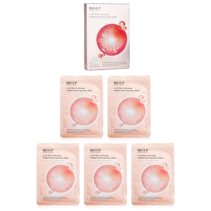 Natural Beauty (For KR) BIO UP a-GG Skin Activating Golden Yeast Liposome Mask (Exp Date: 9/5/2026) 5x25ml