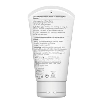 Lavera Basis Sensitiv Reinigungsgel - Bio-Aloe Vera &amp; Jojoba (Für normale &amp; Mischhaut) 125ml/4oz
