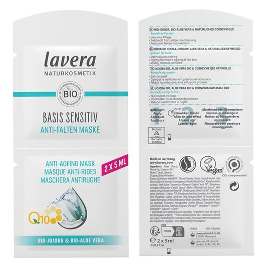 Lavera Basis Sensitiv Q10 Anti-Ageing Masker 2 x5ml