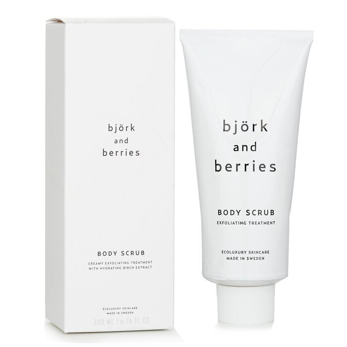 Bjork &amp; Berries Body Scrub Romige Exfoliërende Behandeling 200ml/6.76oz