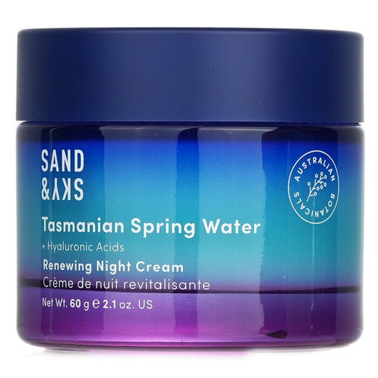 Sand &amp; Sky Tasmanian Spring Water - Erneuernde Nachtcreme 60 g/2,1 oz