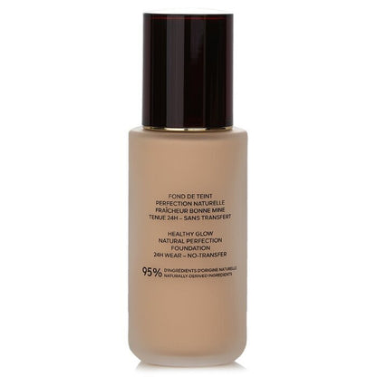 Guerlain Terracotta Le Teint Healthy Glow Natural Perfection Foundation, 24-Stunden-Halt, kein Abfärben, Nr. 1W Warm, 35 ml