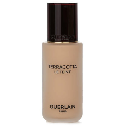 Guerlain Terracotta Le Teint Healthy Glow Natural Perfection Foundation, 24-Stunden-Halt, kein Abfärben, Nr. 1W Warm, 35 ml