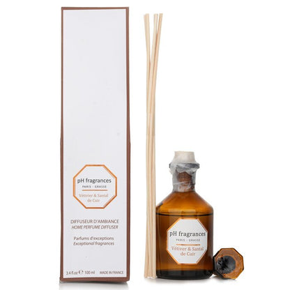 pH geuren Home Parfum Diffuser Vetiver &amp; Sandal Of Leather 100ml
