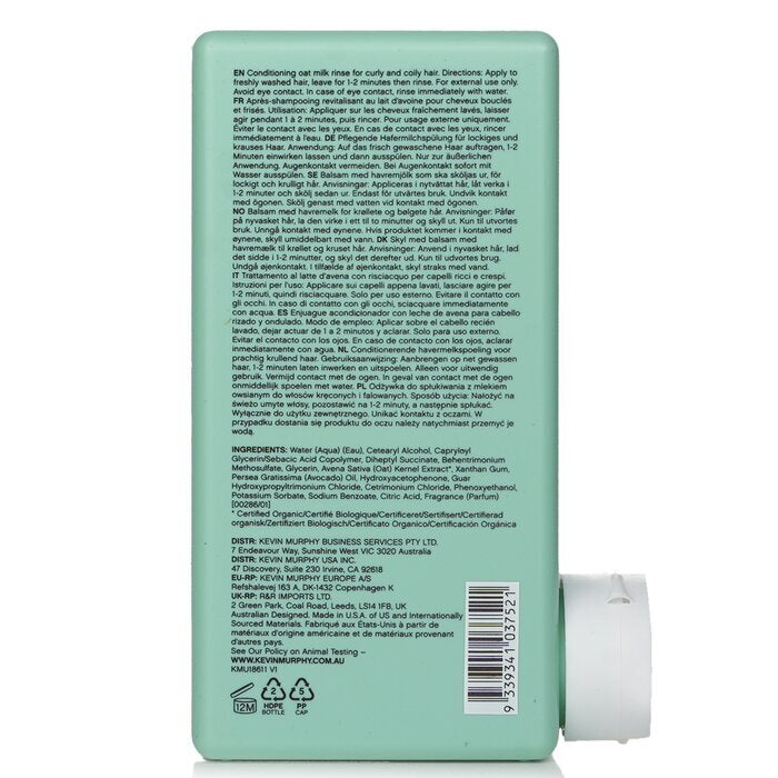 Kevin Murphy Killer.Curls Rinse (voedende havermelkconditioner voor krullen) 250 ml/8,4 oz