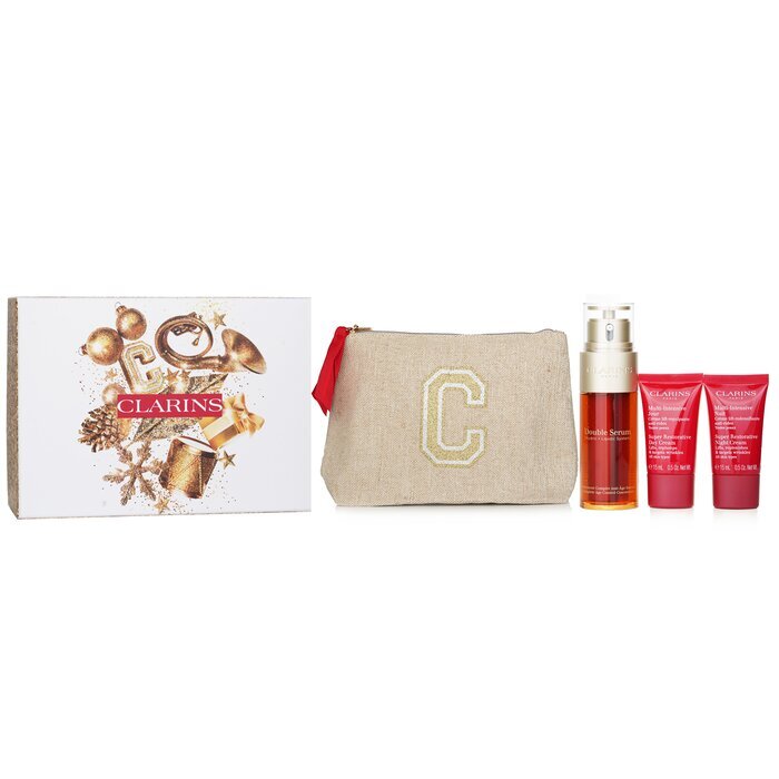 Clarins Rituale Double Serum &amp; Multi Intensive Set: 3 Stück + 1 Beutel