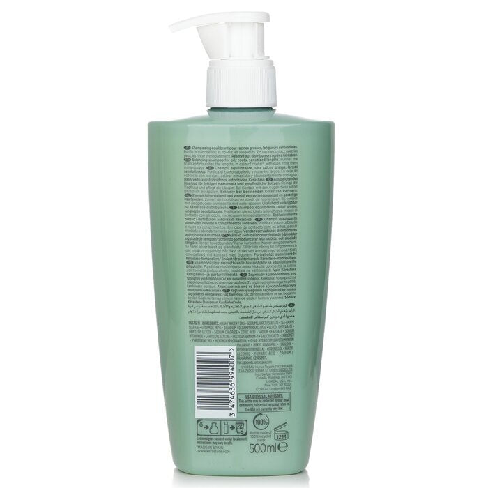 Kerastase Specifique Bain Divalent Balancing Shampoo (Vette haarwortels, Gevoelige haarlengtes) 500 ml/16,9 oz