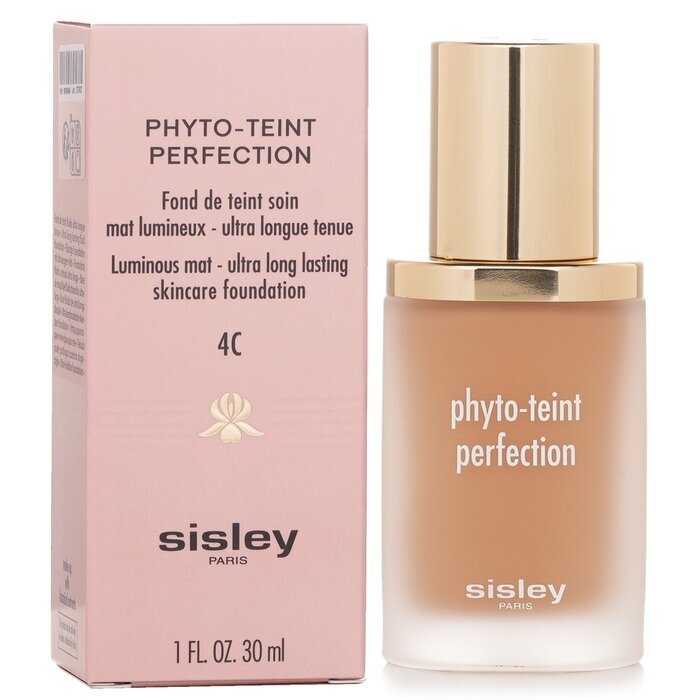 Sisley Phyto Teint Perfection Luminous Mat-Ultra Langdurige Huidverzorging Foundation - # 4C Honing 30ml/1oz