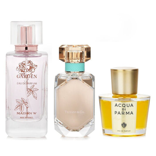 Maison W x Acqua Di Parma x Tiffany &amp; Co.-Rose &amp; Magnolia Nobile Eau De Parfum Spray Bundle 3tlg