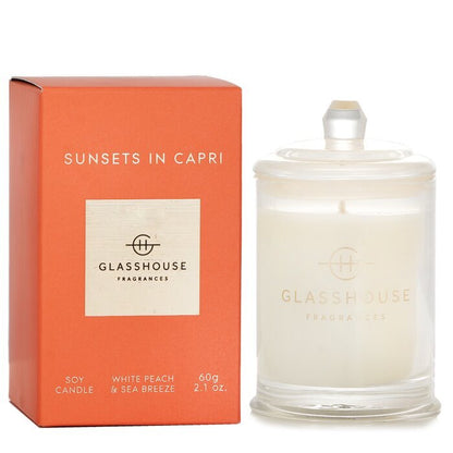 Glasshouse Sojakaars - Zonsondergangen in Capri (Witte Perzik &amp; Zeebries) 60g