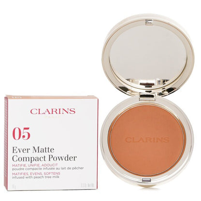 Clarins Ever Matte Compact Powder -  05 Medium Deep 10g
