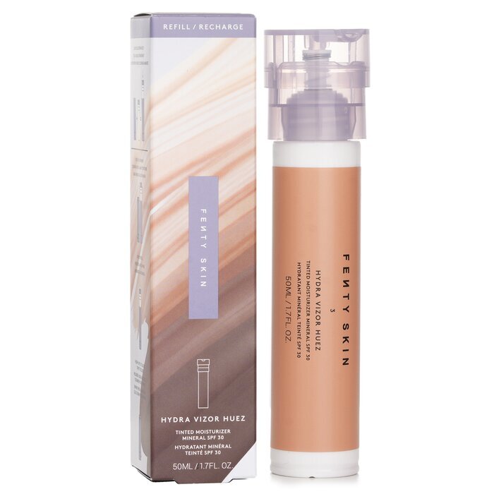 Fenty Beauty by Rihanna Hydra Vizor Huez getönte Feuchtigkeitscreme mit Mineral-LSF 30, Nachfüllpackung – Farbton 3, 50 ml