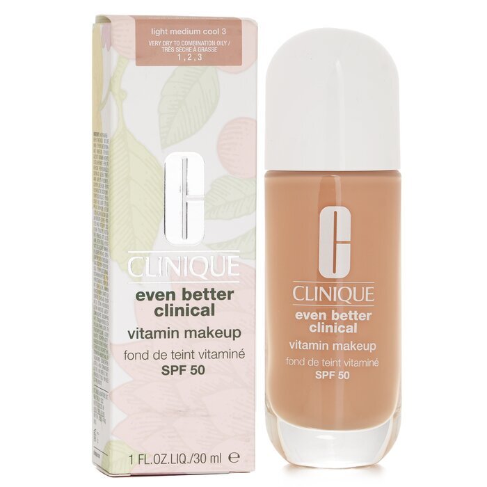 Clinique Even Better Clinical Vitamin MakeUp Foundation SPF 50 -  3 Light Medium Cool 30ml