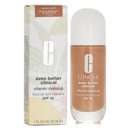 Clinique Even Better Clinical Vitamin MakeUp Foundation SPF 50 -  4 Medium Cool 30ml